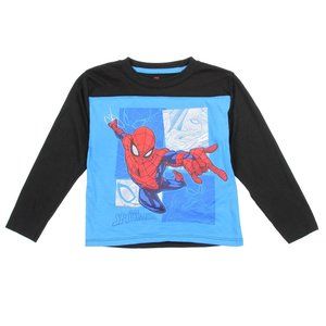 Spiderman Long Sleeve Shirt Boys Kids Toddler Spider Man Tshirt Blue 2T 3T 4T